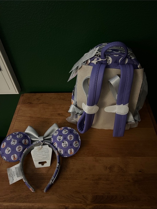 Disney 100 LoungeFly Mini Backpack Ears set NWT